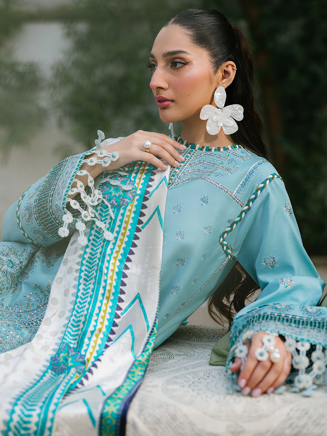 Bin Ilyas | Olivia Embroidered Winter 24 |  525 - A