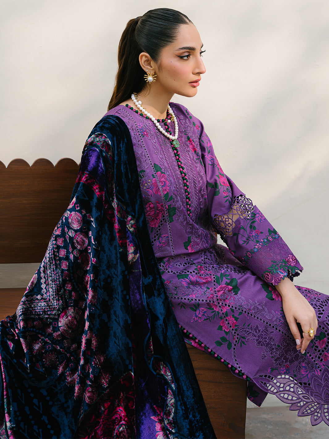 Bin Ilyas | Olivia Embroidered Winter 24 | 526 - A