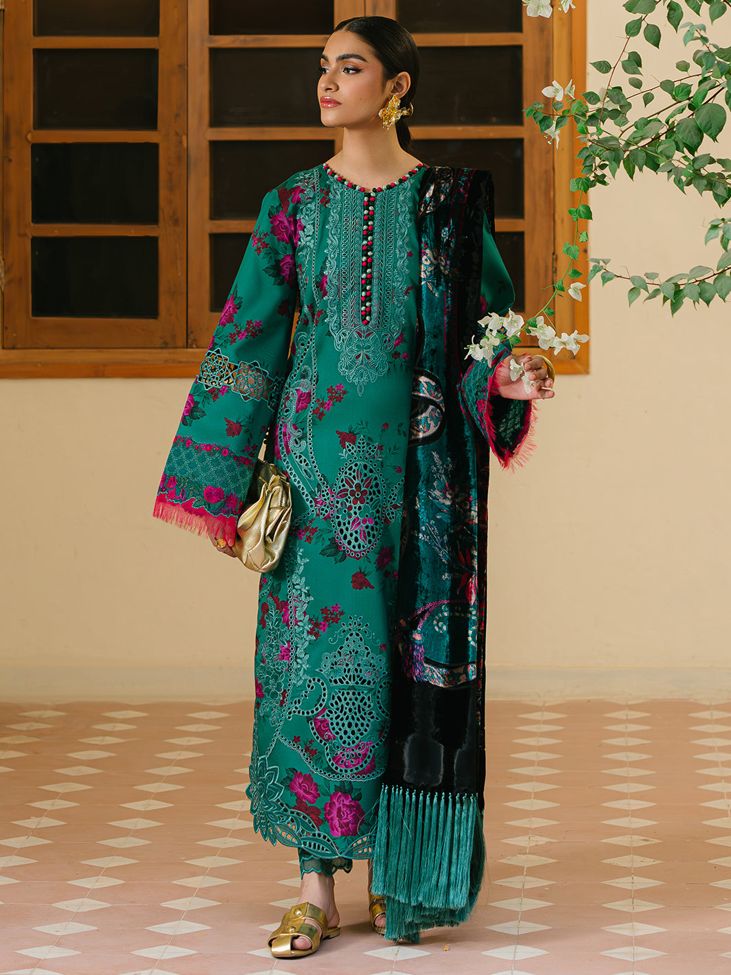 Bin Ilyas | Olivia Embroidered Winter 24 |  526 - B