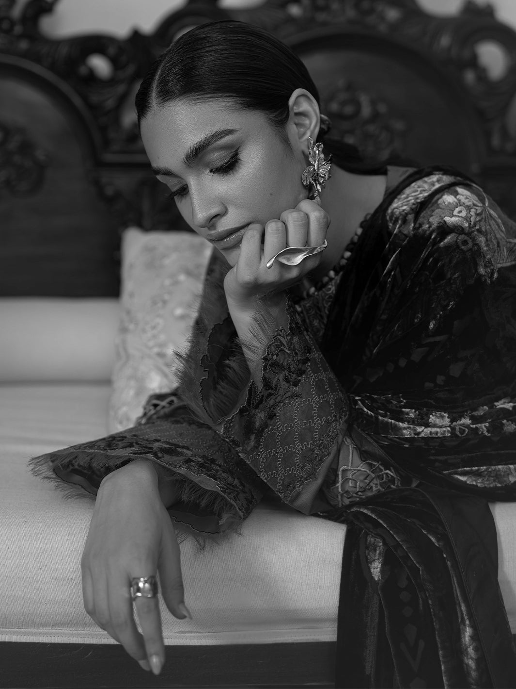 Bin Ilyas | Olivia Embroidered Winter 24 |  526 - B