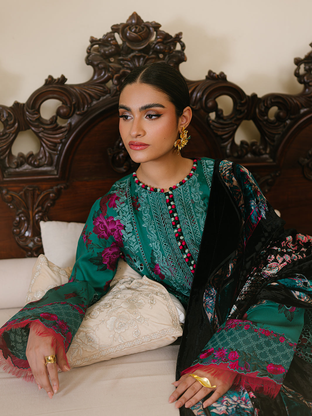 Bin Ilyas | Olivia Embroidered Winter 24 |  526 - B