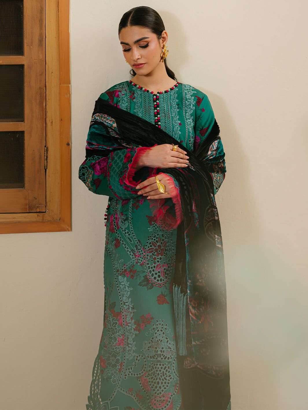 Bin Ilyas | Olivia Embroidered Winter 24 |  526 - B