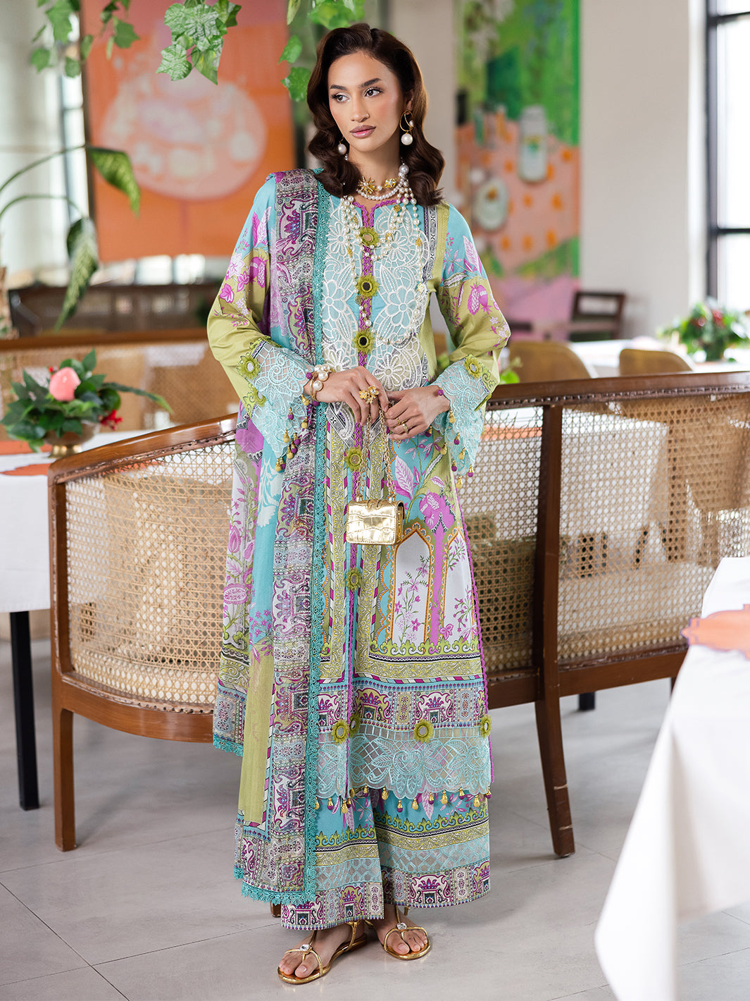 Mahnur | After Hours Luxury Lawn 25 | Citrus Glow