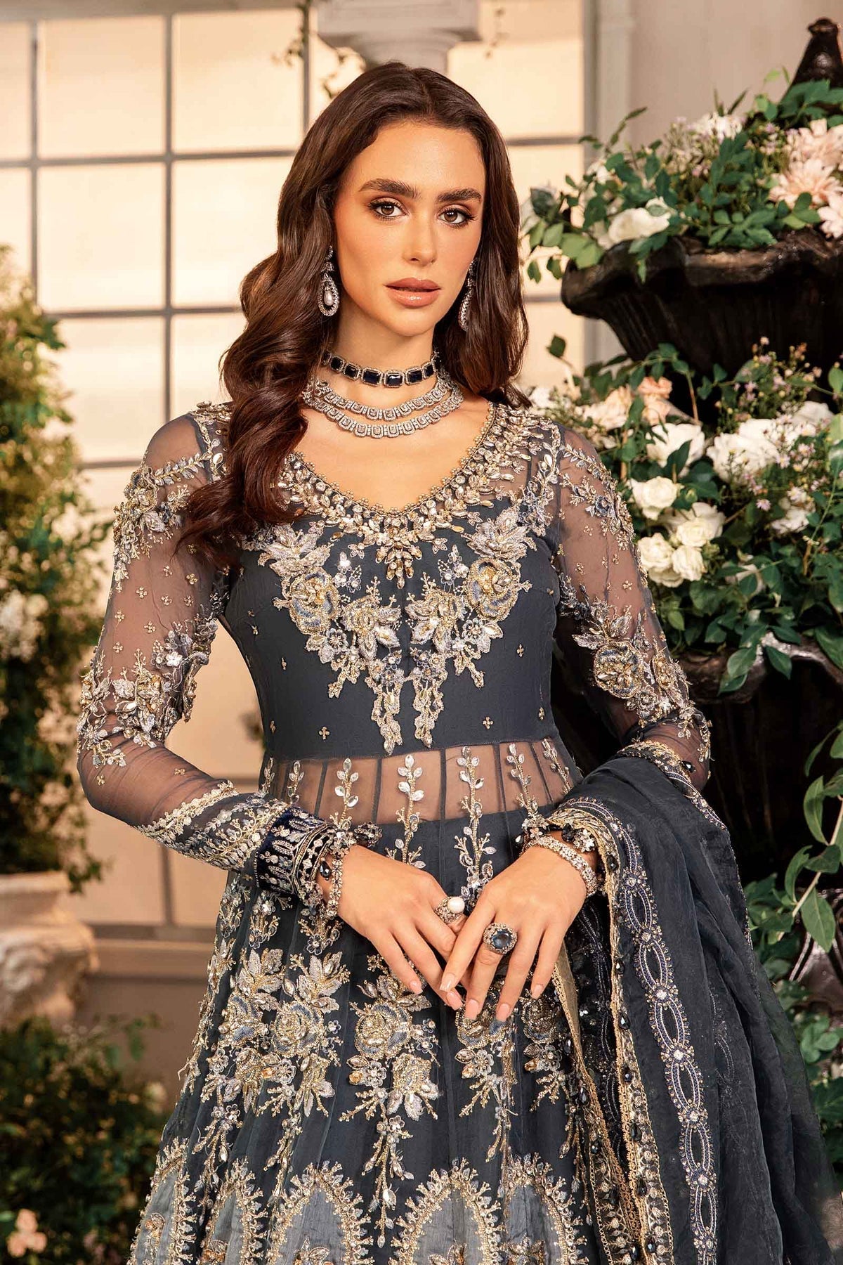 Maria B | Embroidered Formals 24 | Organza Suit | BD-2901