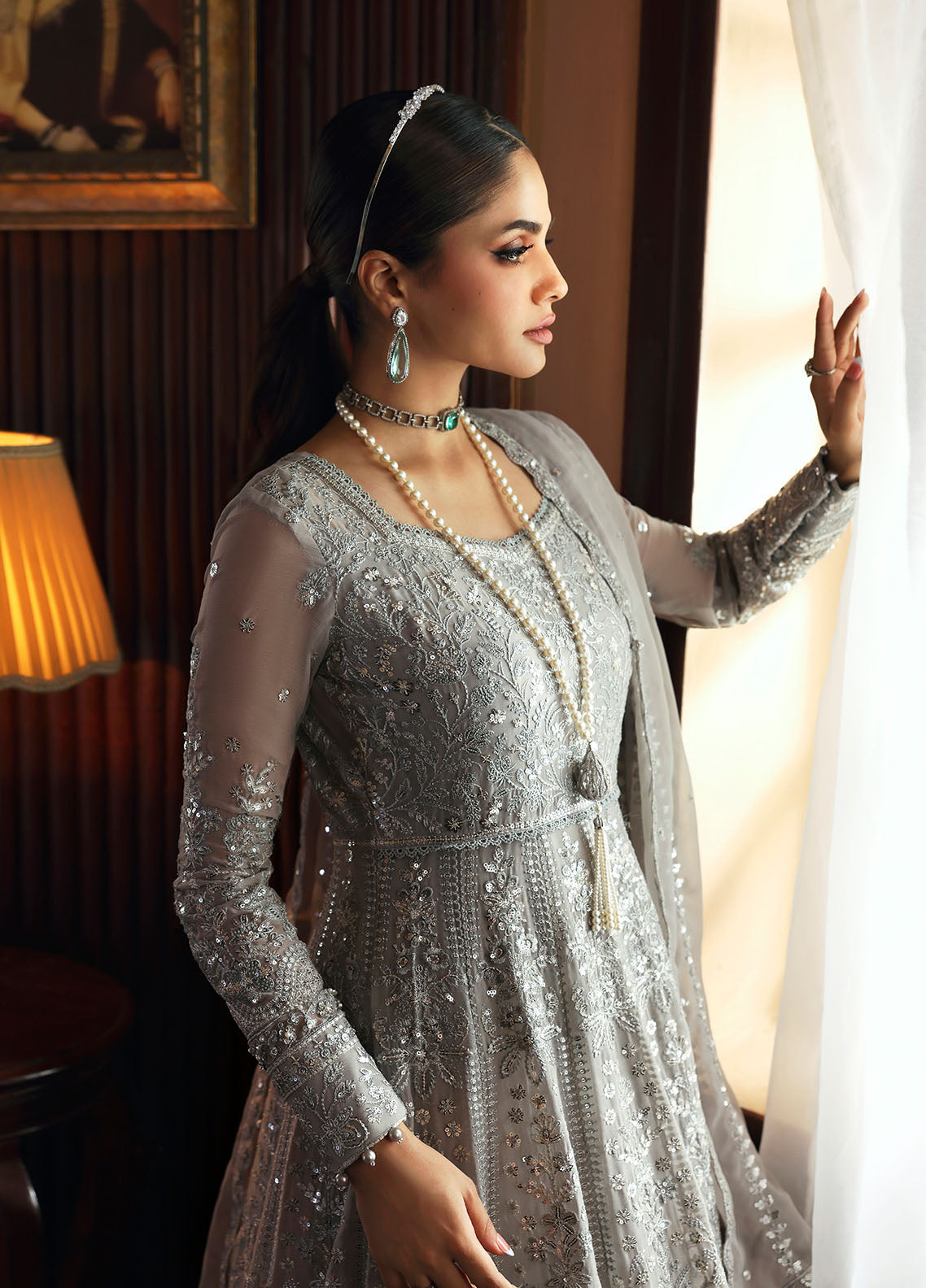 Gulaal | I Evayna Embroidered Chiffon | Sheyza