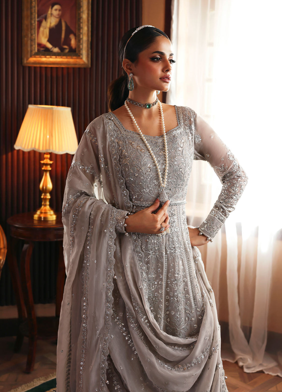Gulaal | I Evayna Embroidered Chiffon | Sheyza