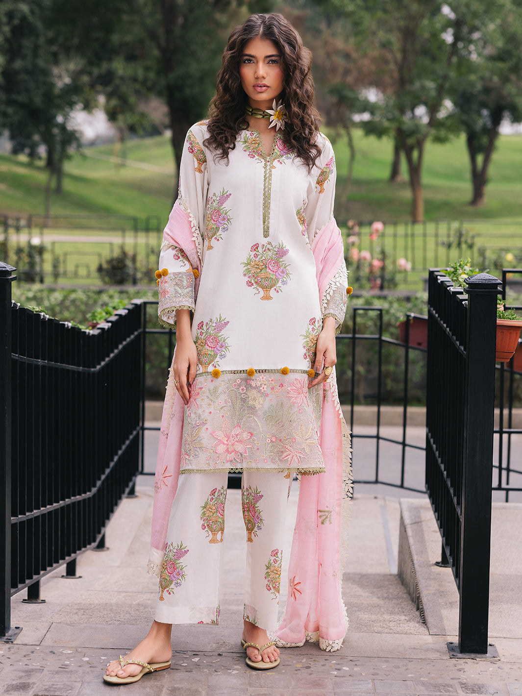 Mahnur | Broadway Luxury Lawn 25 | Cherry Blossom