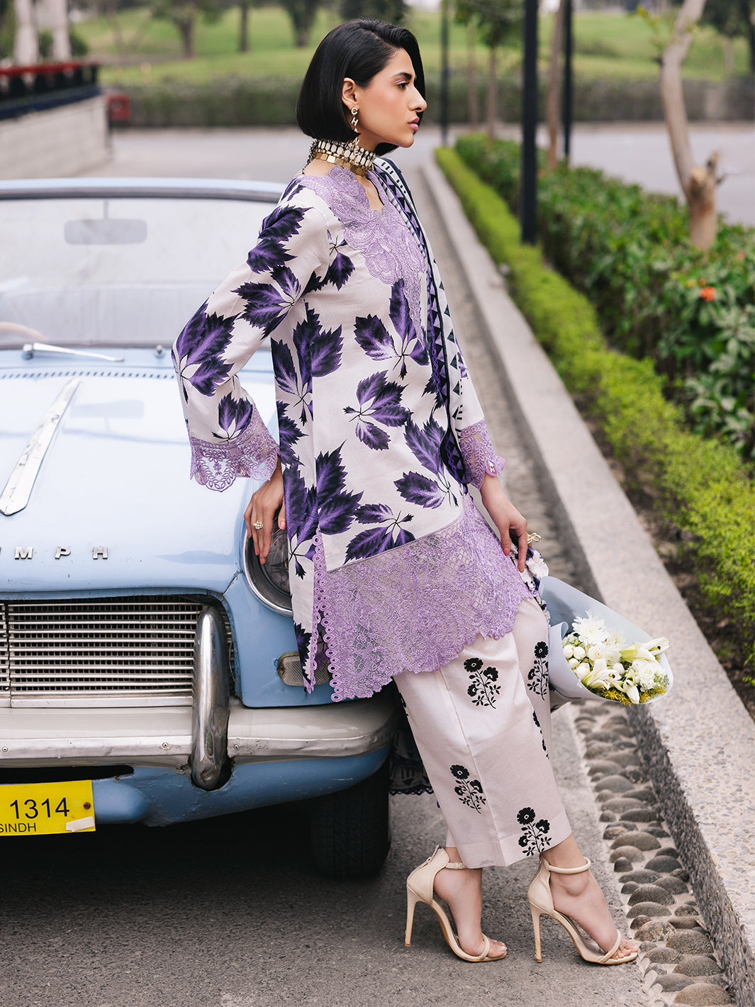 Mahnur | Broadway Luxury Lawn 25 | Lilac