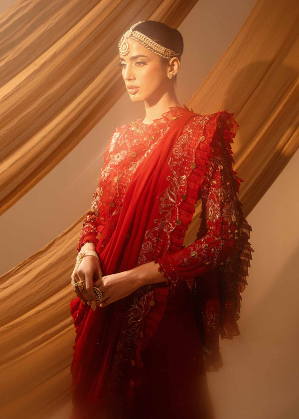 Paras by Pasha | Noor -e- Jahan Saree Collection | Laal-e-Jahan