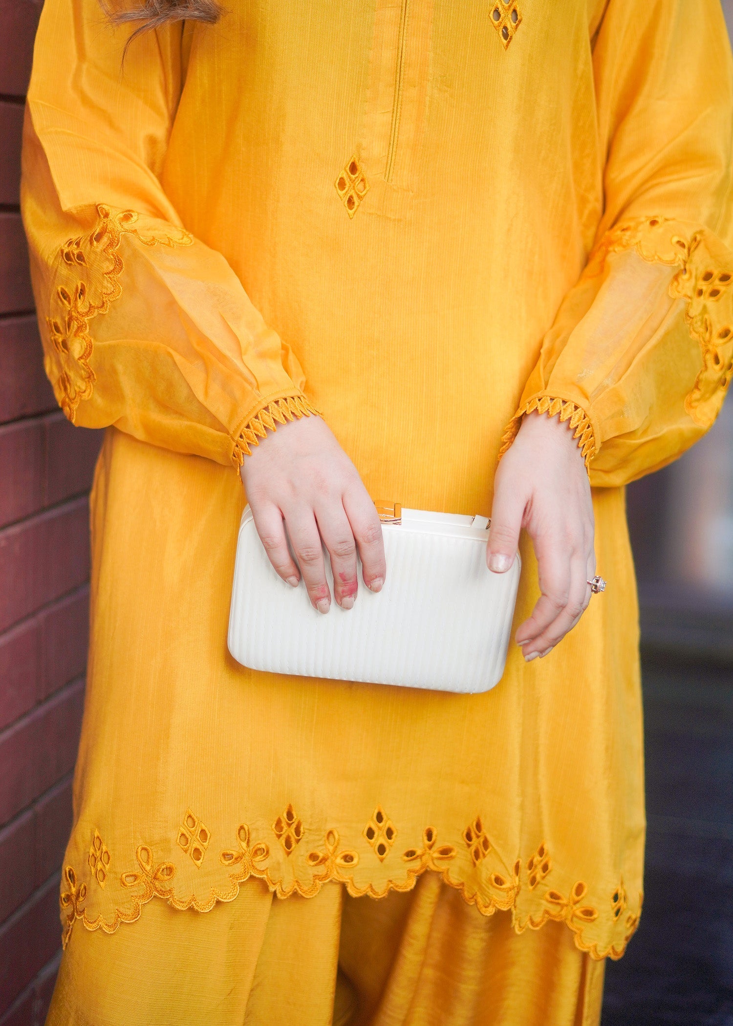 Fozia Khalid | Silk Spire | MARIGOLD