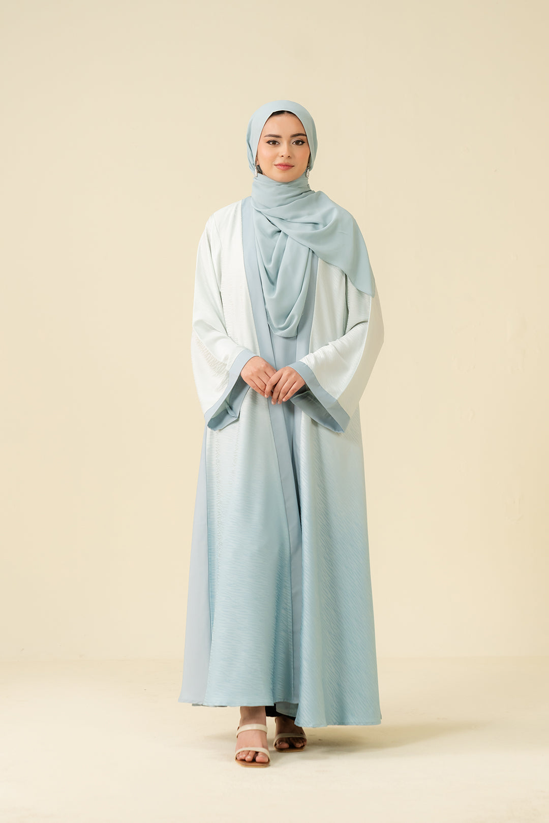 Soft Blue Abaya