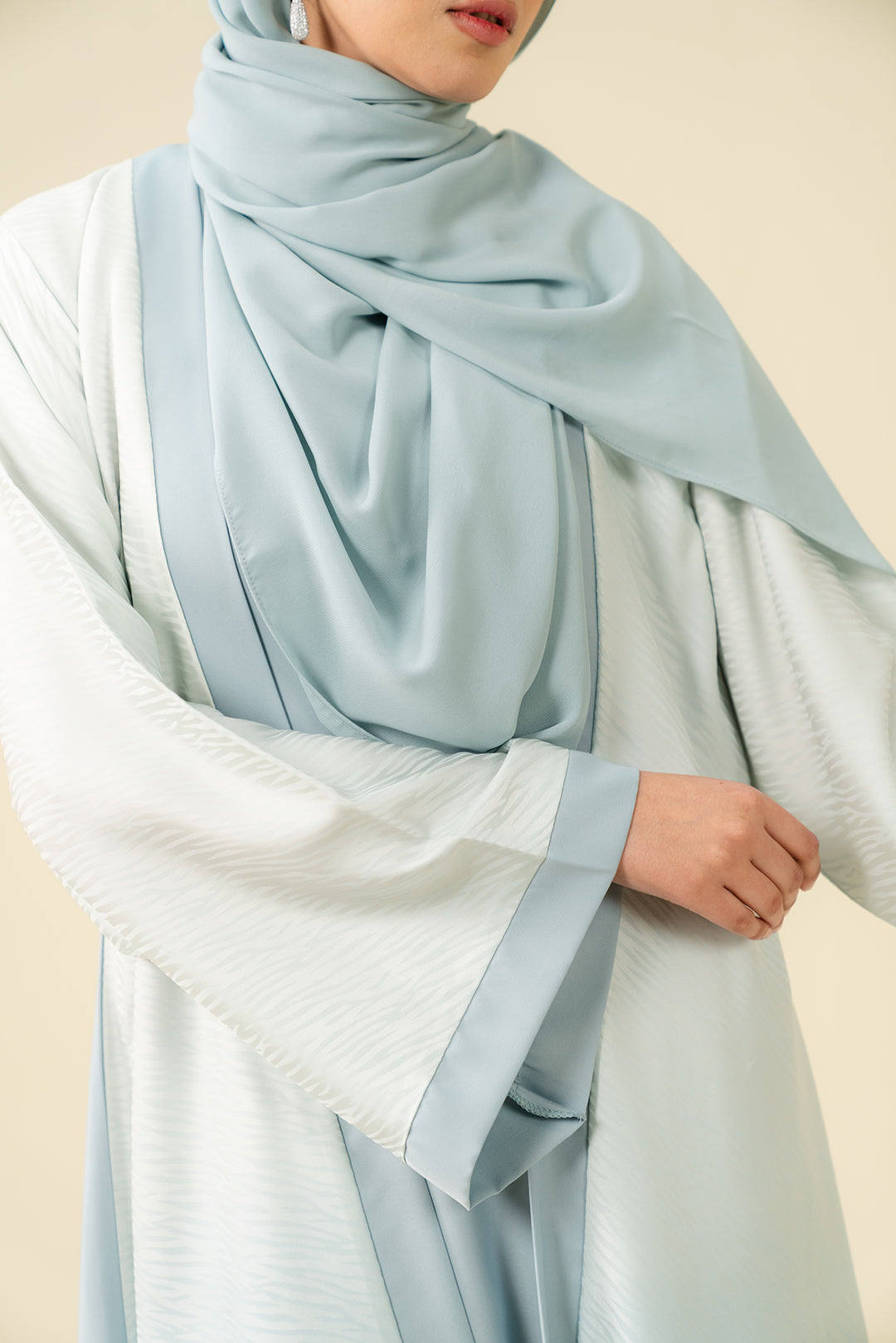 Soft Blue Abaya