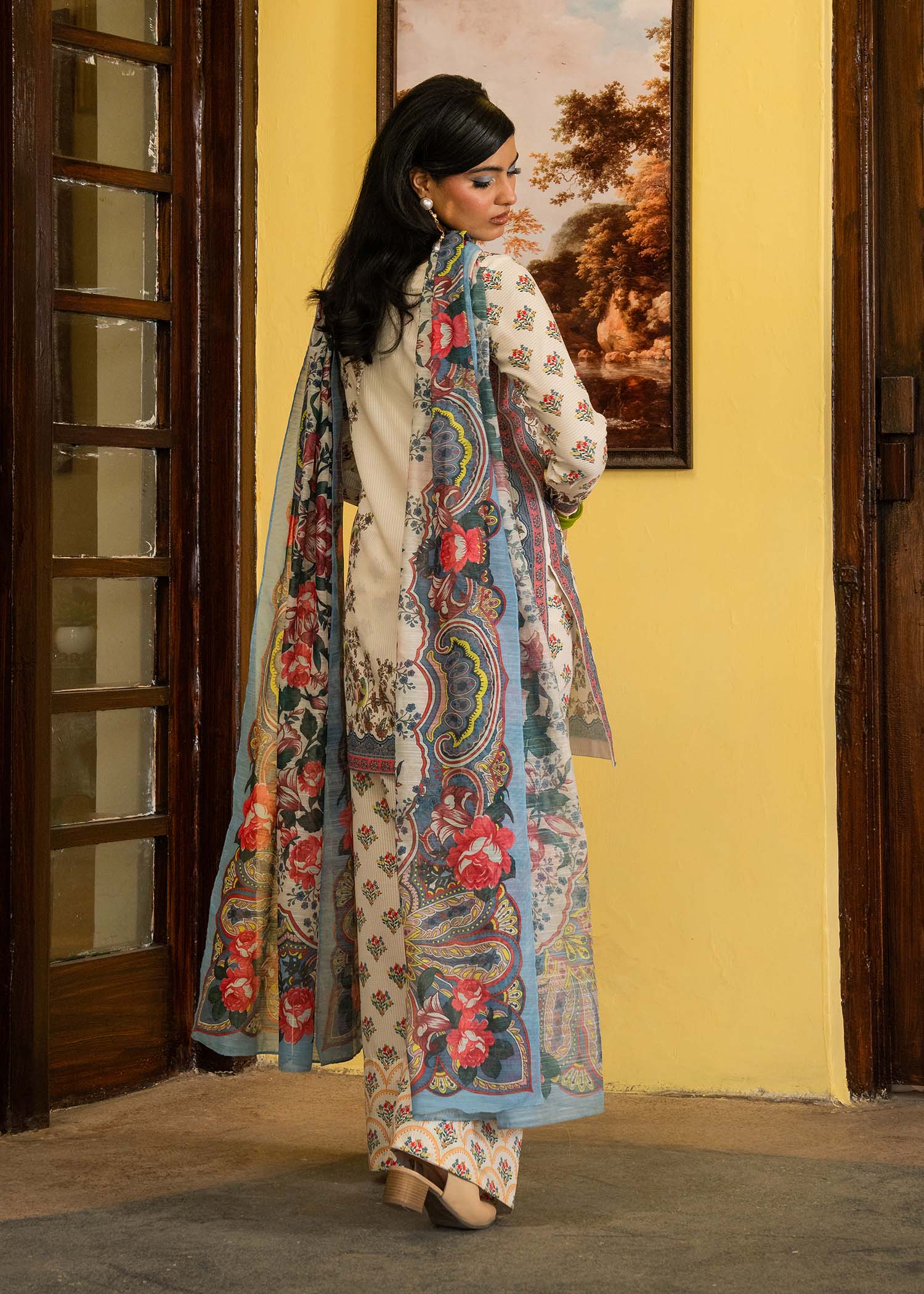 Maria Osama Khan | Retro Lawn 25 | Jasmine
