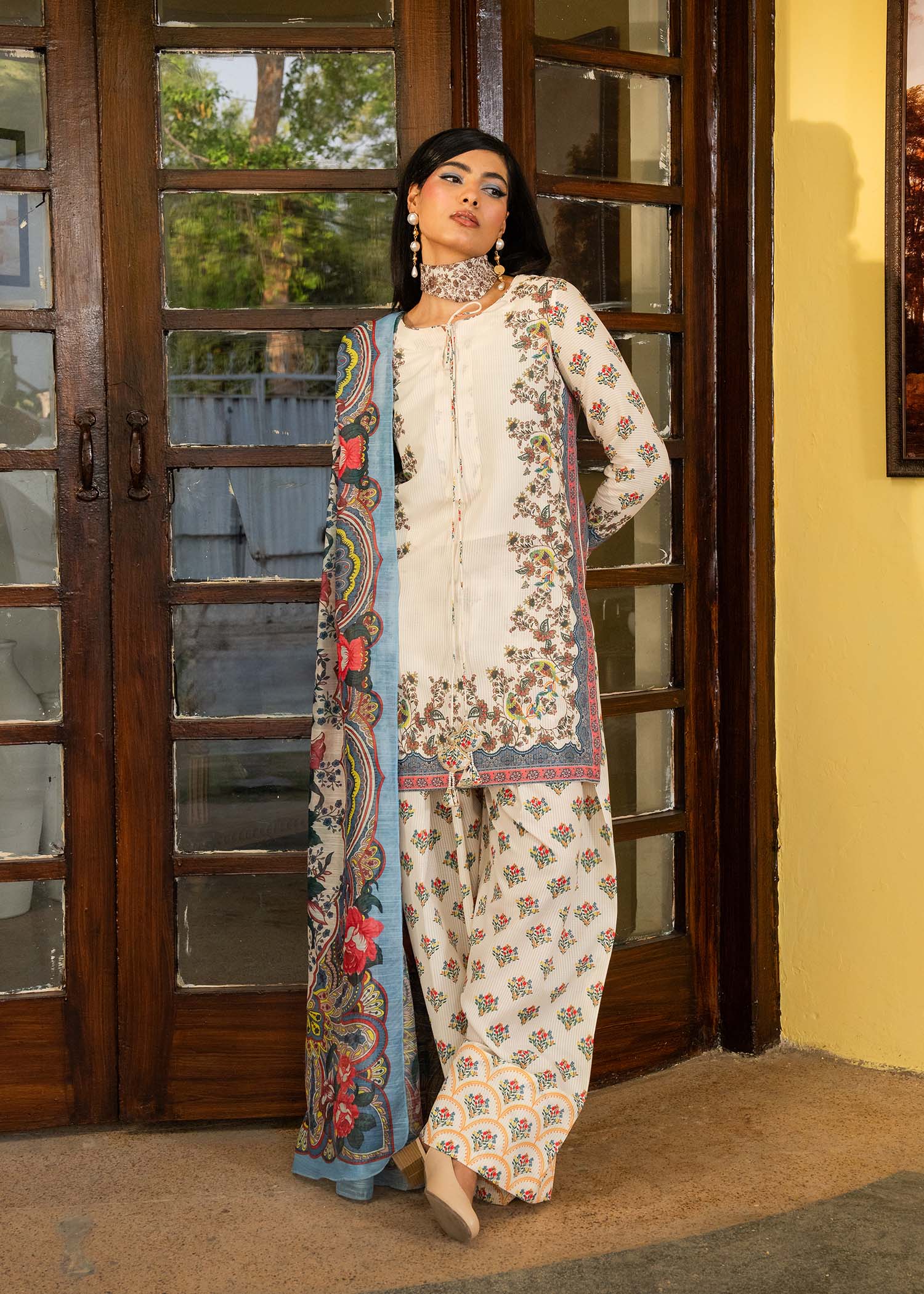 Maria Osama Khan | Retro Lawn 25 | Jasmine