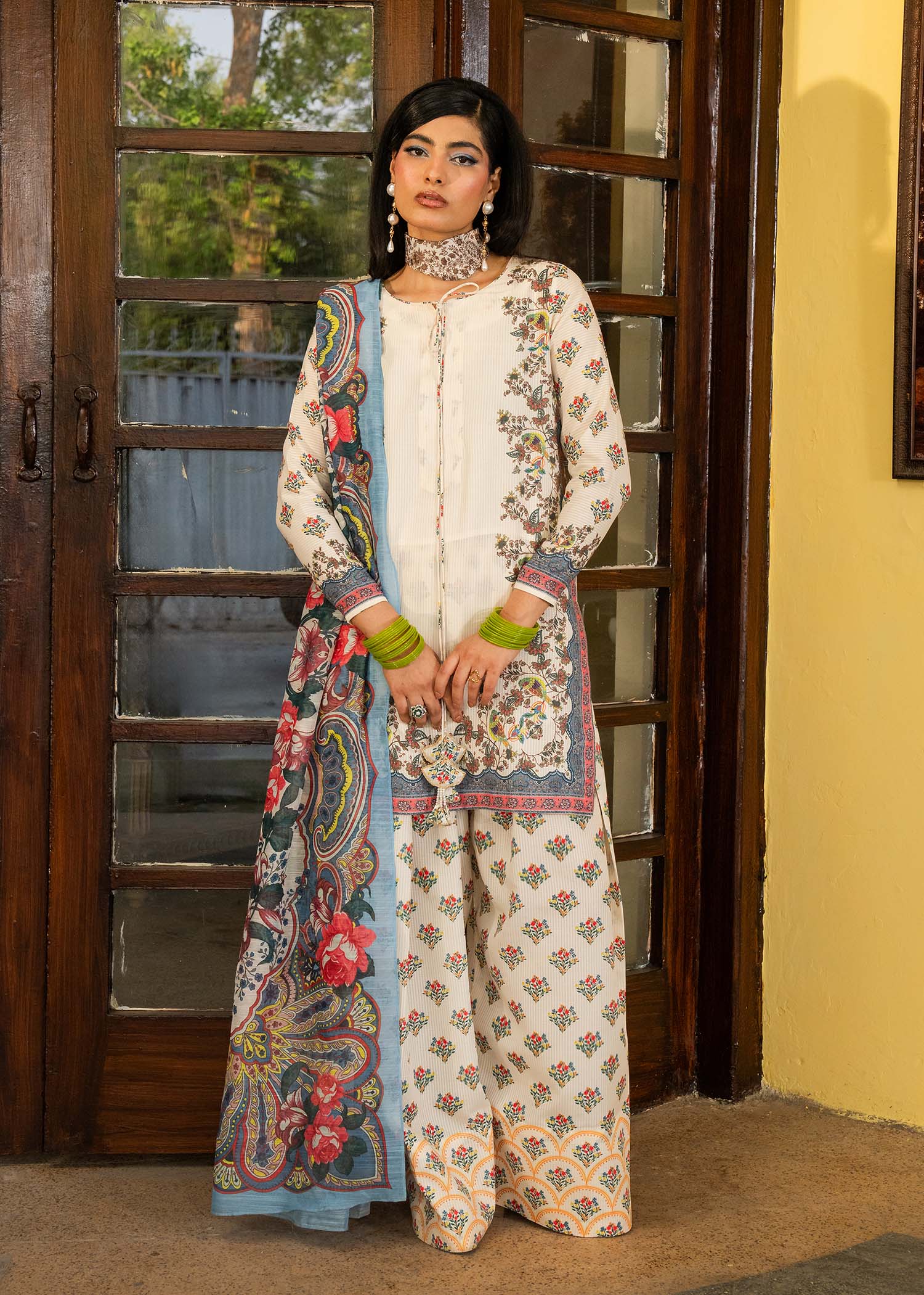 Maria Osama Khan | Retro Lawn 25 | Jasmine