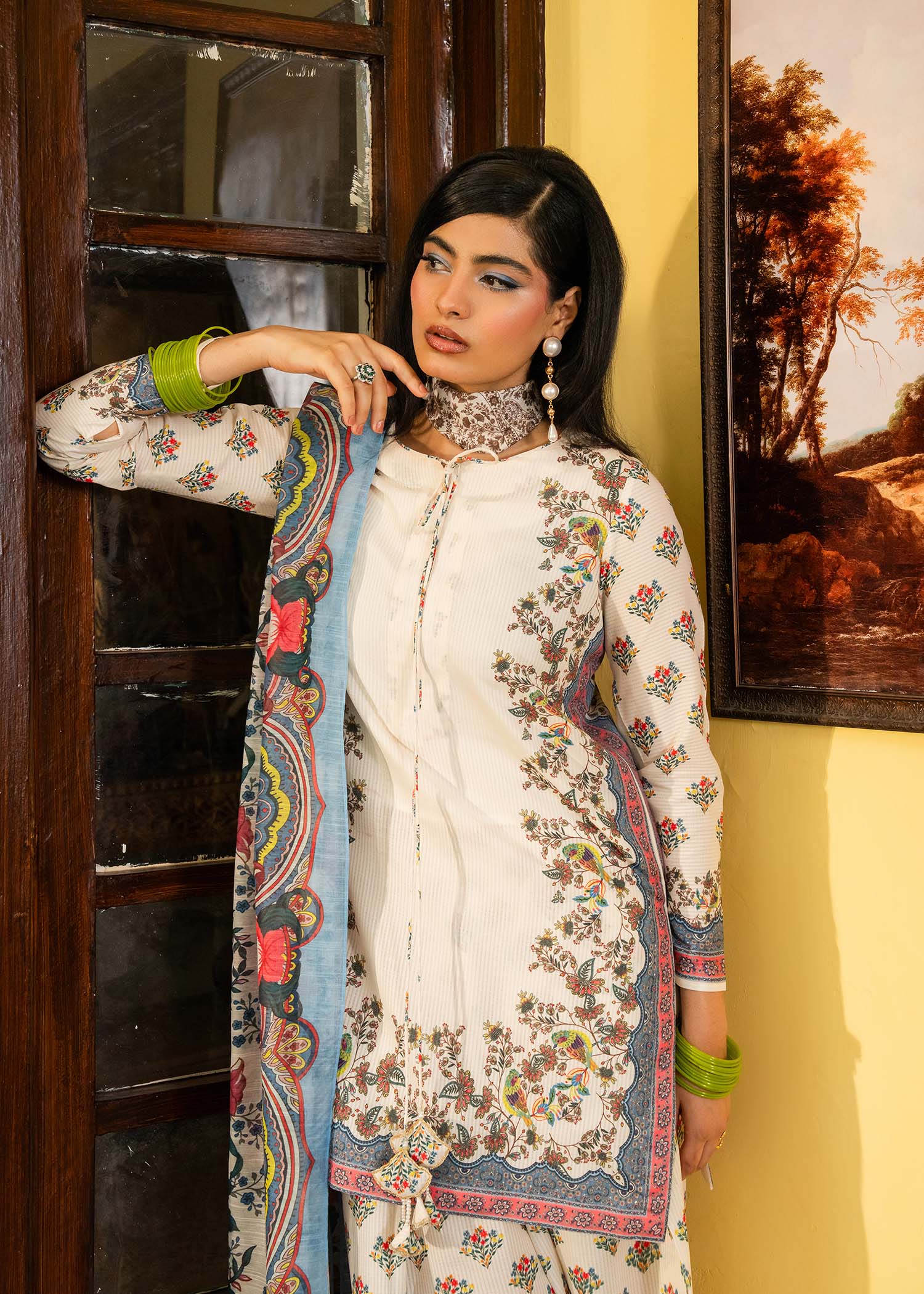 Maria Osama Khan | Retro Lawn 25 | Jasmine