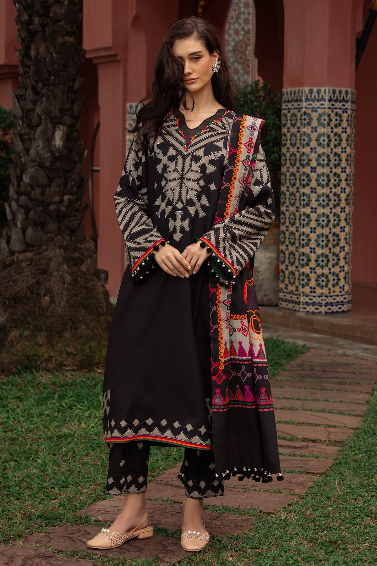 Charizma | C Prints Winter 25 | 
3-PC Unstitched Printed Linen Collection CPW5-06