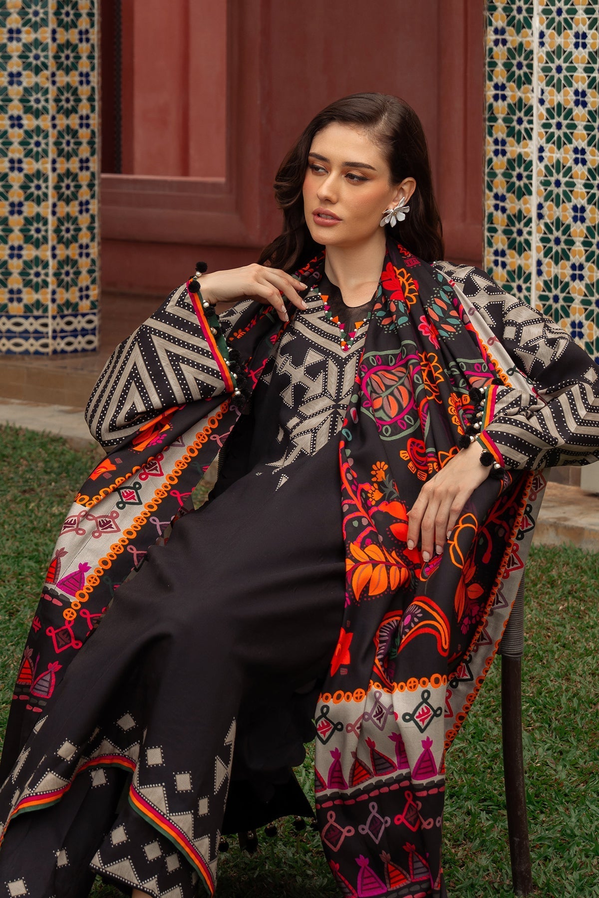Charizma | C Prints Winter 25 | 
3-PC Unstitched Printed Linen Collection CPW5-06