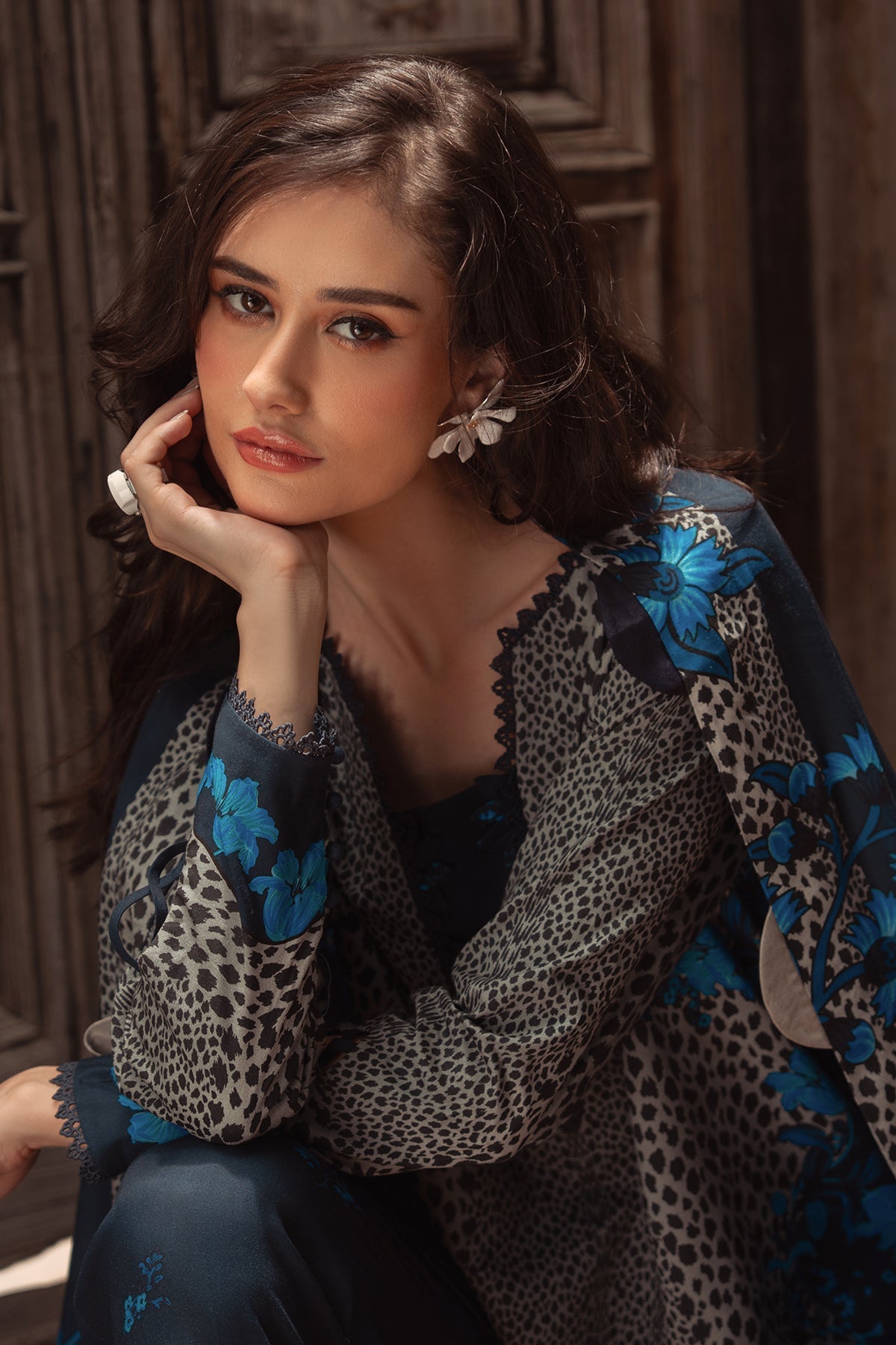 Charizma | C Prints Winter 25 | 
3-PC Unstitched Printed Linen Collection CPW5-02