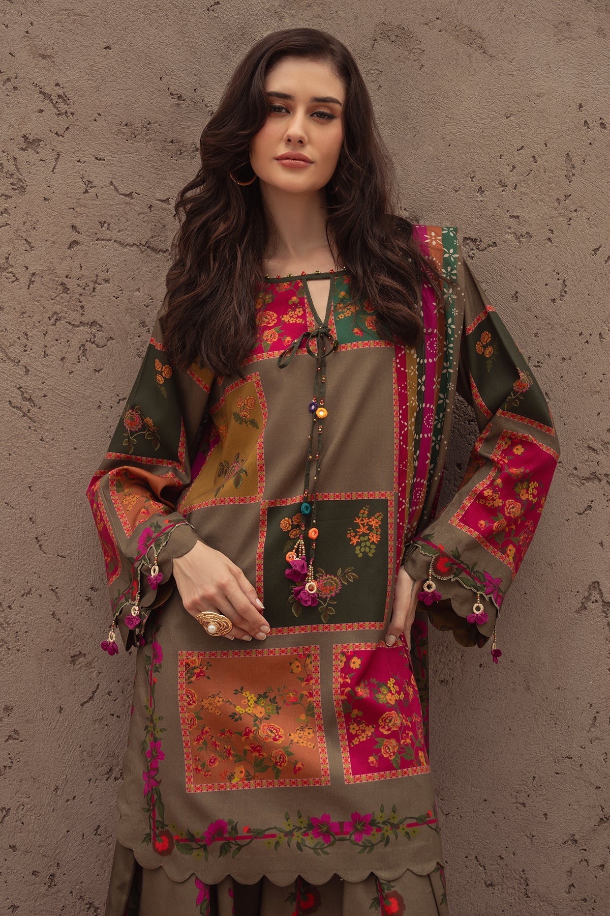 Charizma | C Prints Winter 25 | 
3-PC Unstitched Printed Linen Collection CPW5-03