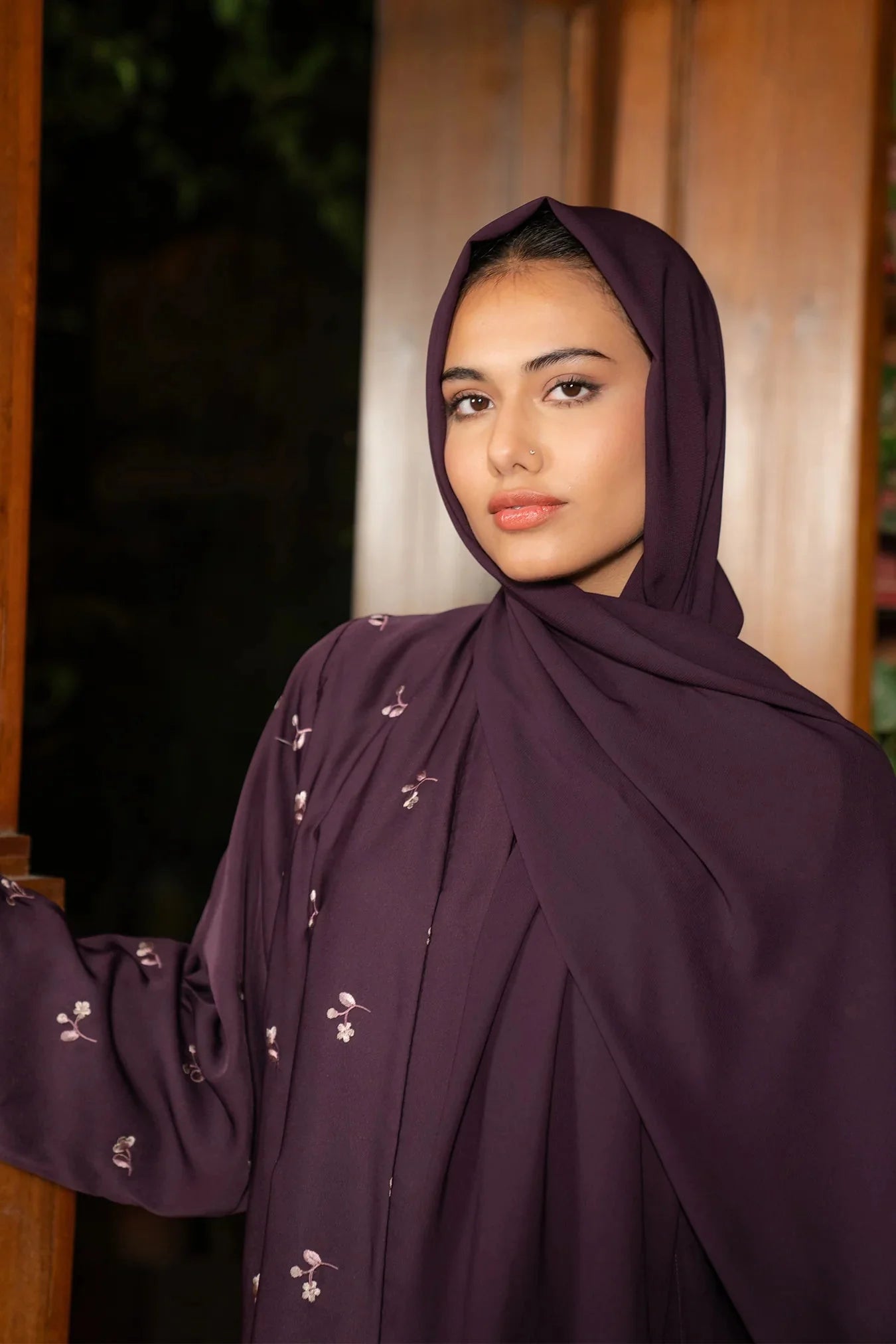 Plum Abaya