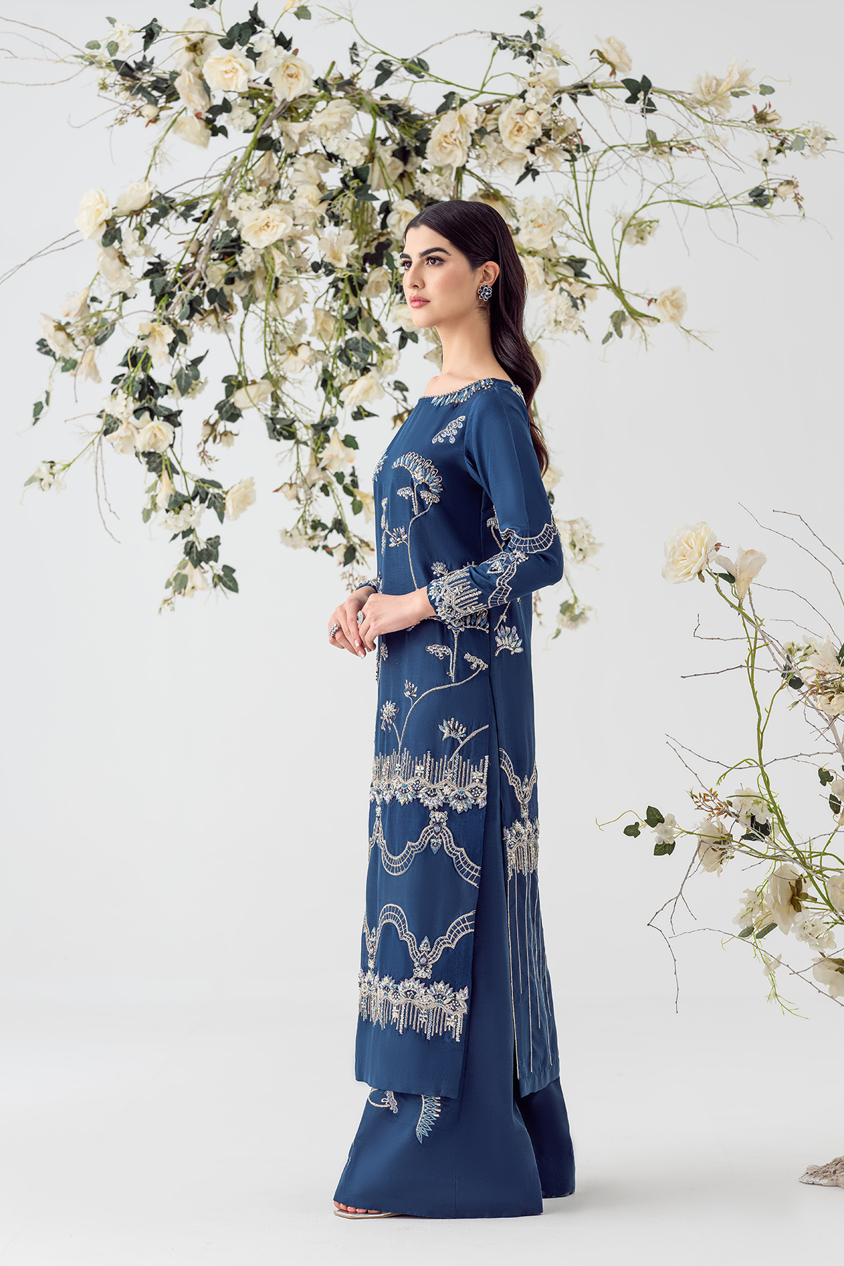 Ayesha and Usman | Balcony Luxury Pret | BLUE OPAL