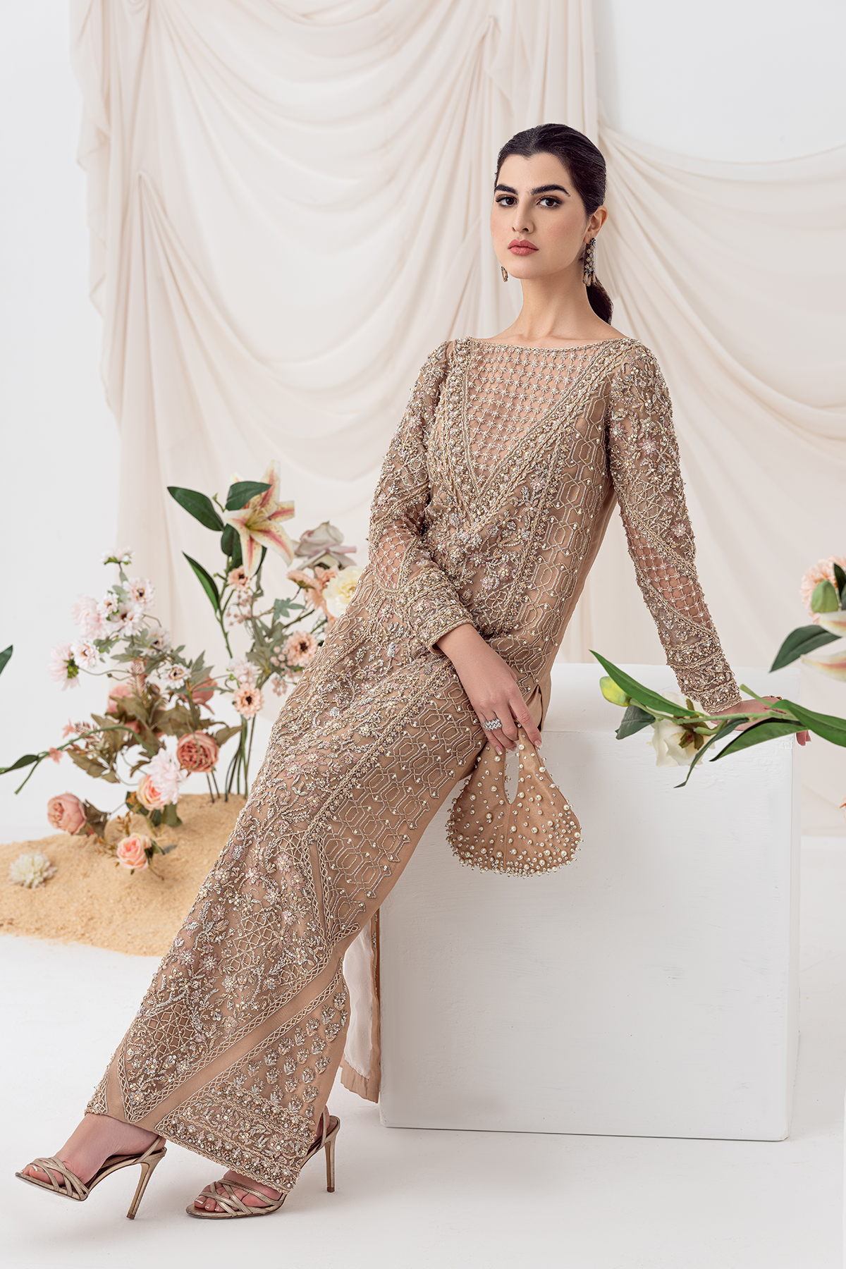 Ayesha and Usman | Balcony Luxury Pret | ROSE CLOUD