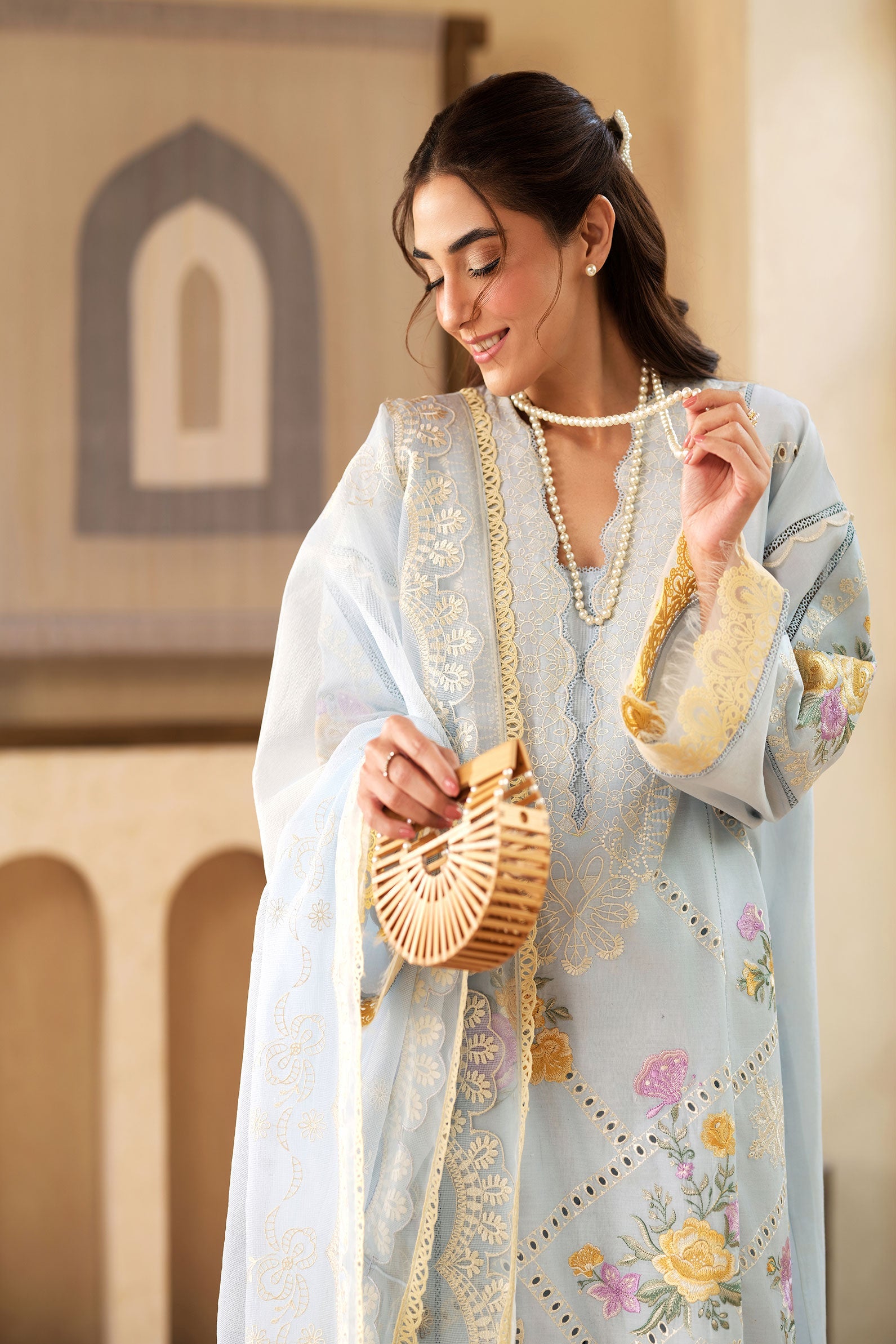 Maryam Hussain | Luxury Lawn 25 |  Ocean