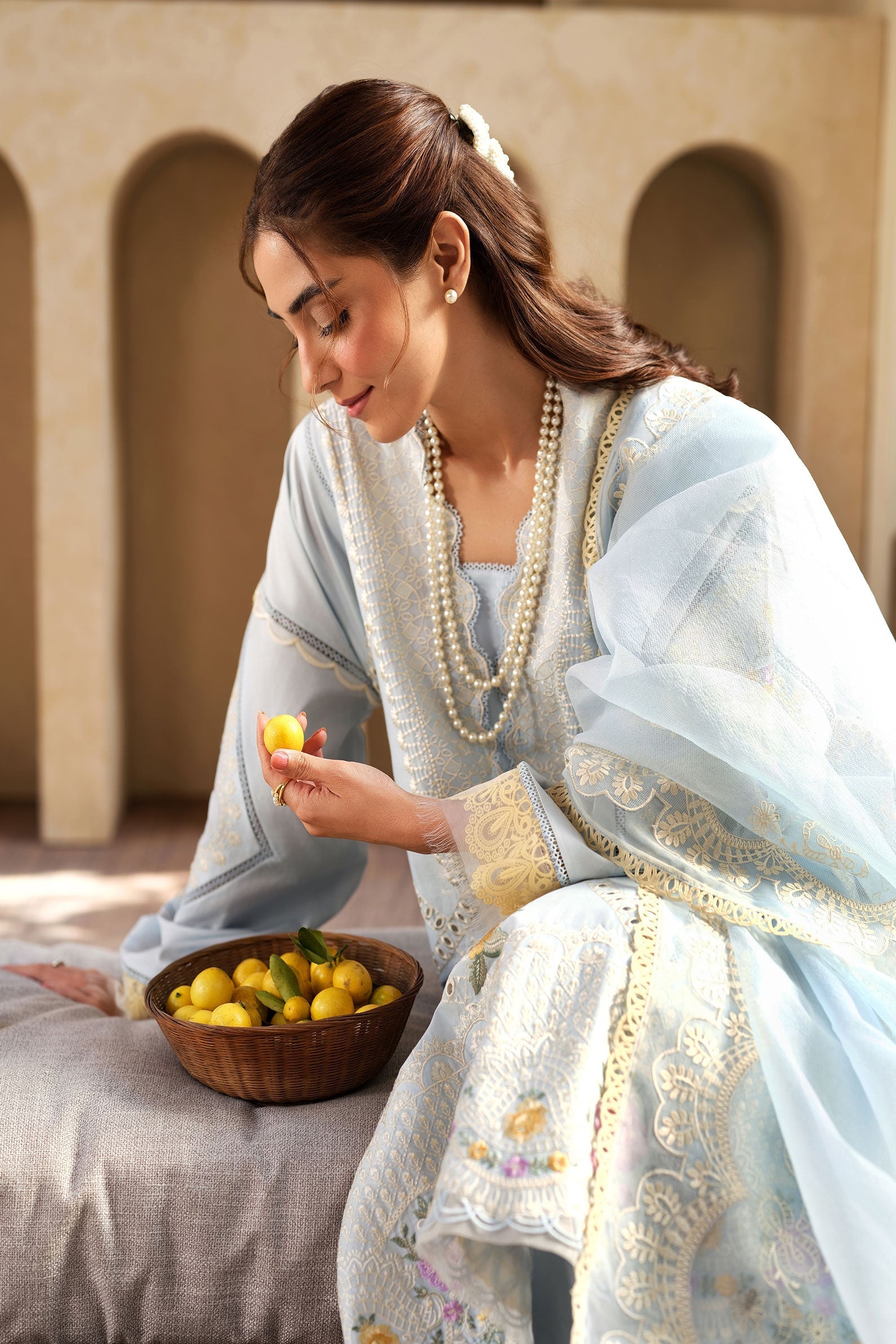 Maryam Hussain | Luxury Lawn 25 |  Ocean