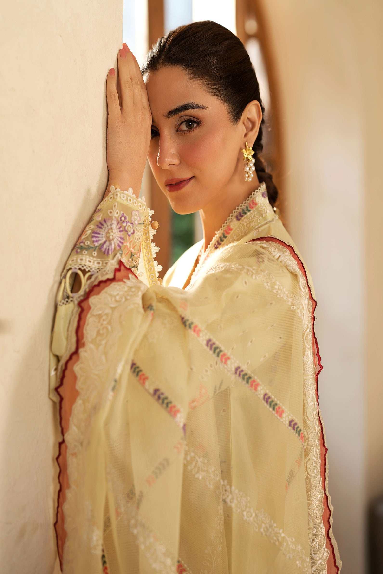 Maryam Hussain | Luxury Lawn 25 |  Lemon Garden