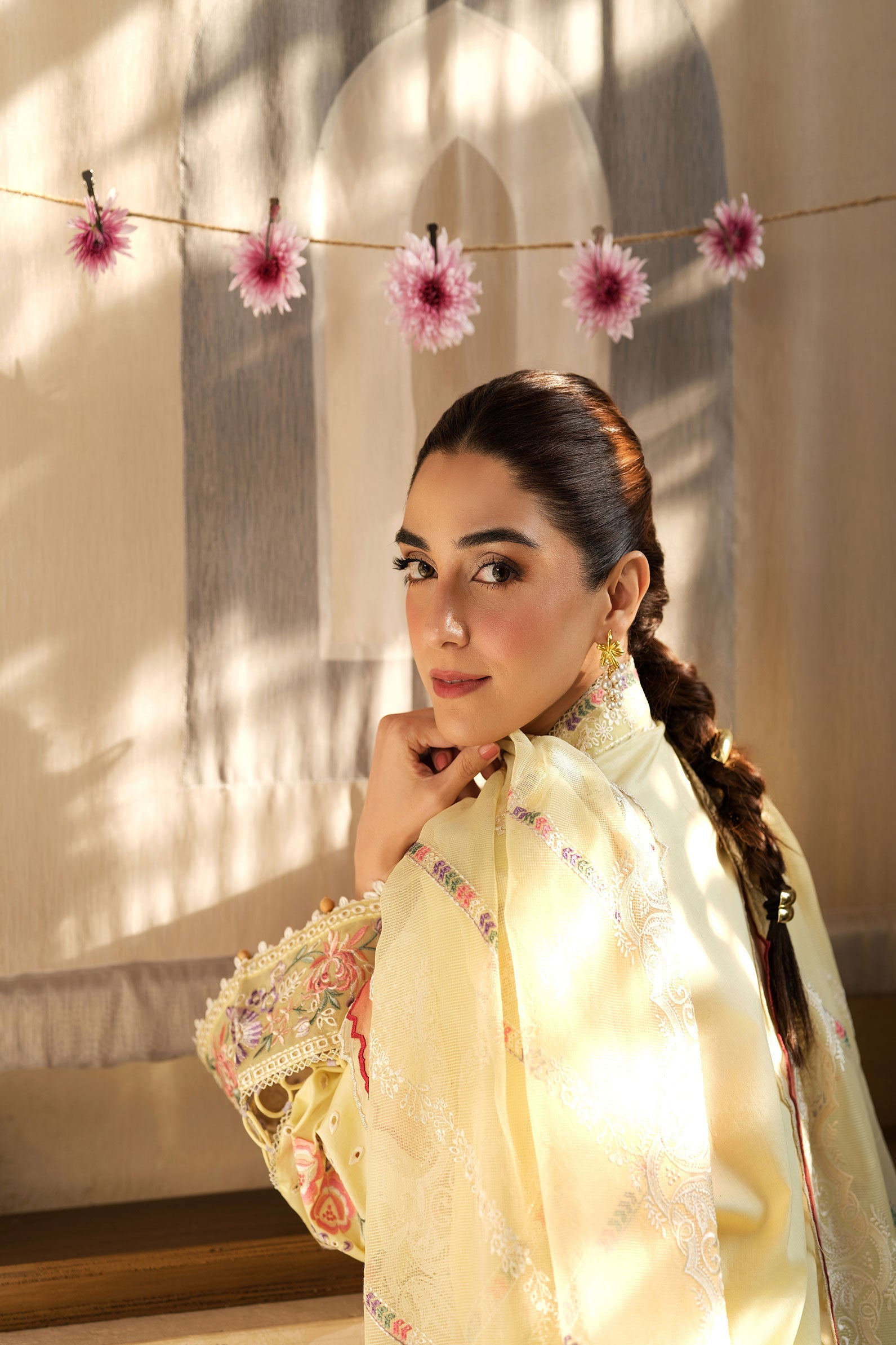 Maryam Hussain | Luxury Lawn 25 |  Lemon Garden
