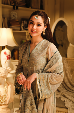 HSY | Rehana Wedding Formal | Falak - Embroidered Chiffon Ensemble