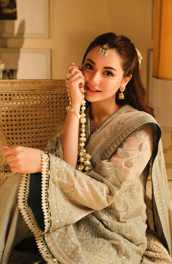 HSY | Rehana Wedding Formal | Falak - Embroidered Chiffon Ensemble