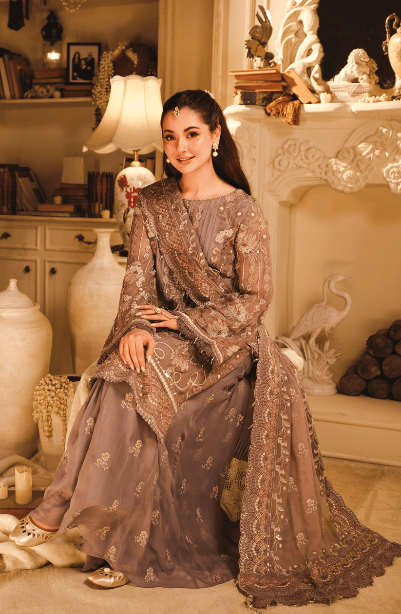 HSY | Rehana Wedding Formal | Suroor - Embroidered Chiffon Ensemble
