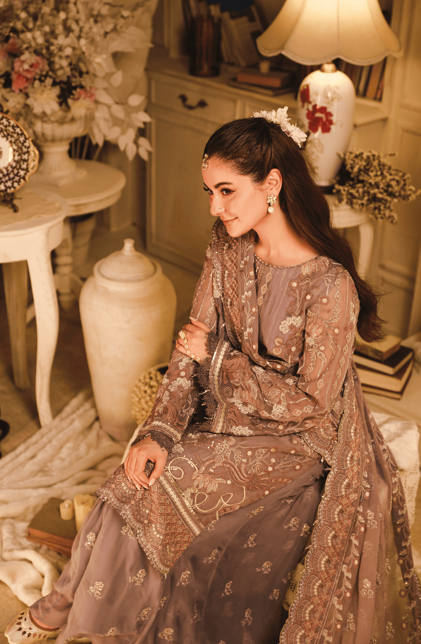 HSY | Rehana Wedding Formal | Suroor - Embroidered Chiffon Ensemble