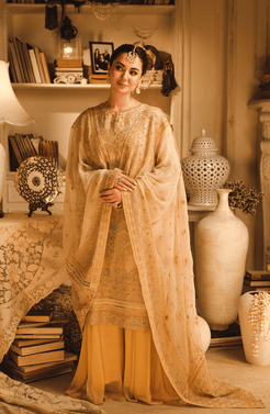 HSY | Rehana Wedding Formal | Hoor - Embroidered Chiffon Ensemble