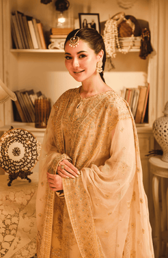 HSY | Rehana Wedding Formal | Hoor - Embroidered Chiffon Ensemble