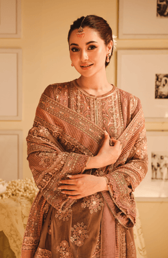 HSY | Rehana Wedding Formal | Geet - Embroidered Chiffon Ensemble