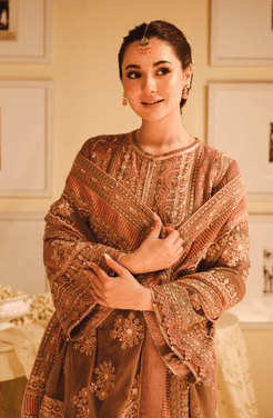 HSY | Rehana Wedding Formal | Geet - Embroidered Chiffon Ensemble