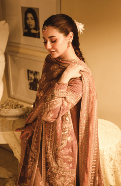 HSY | Rehana Wedding Formal | Geet - Embroidered Chiffon Ensemble