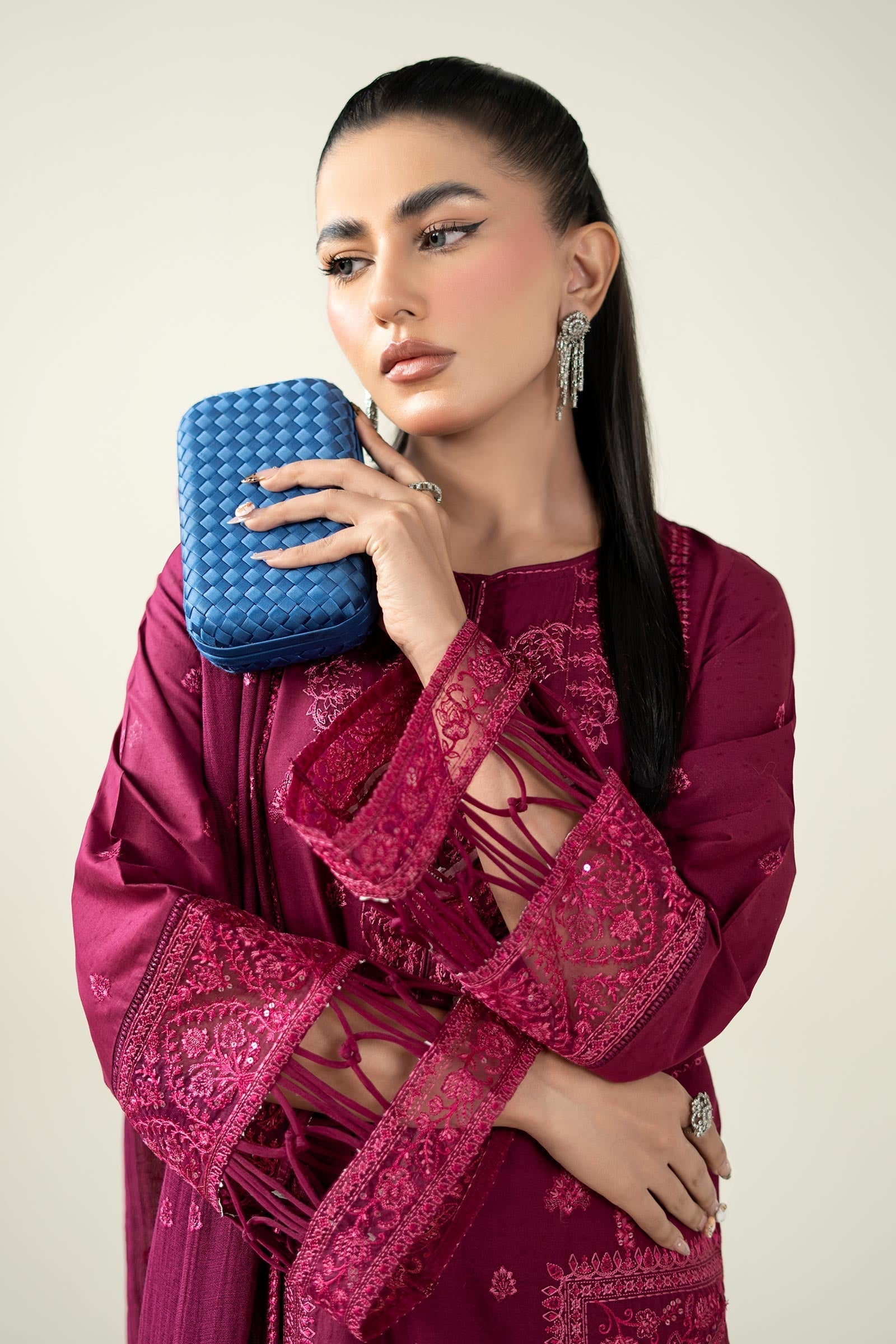 Maria B | Pre Fall Dresses | 3 Piece Embroidered Dobby Suit PP