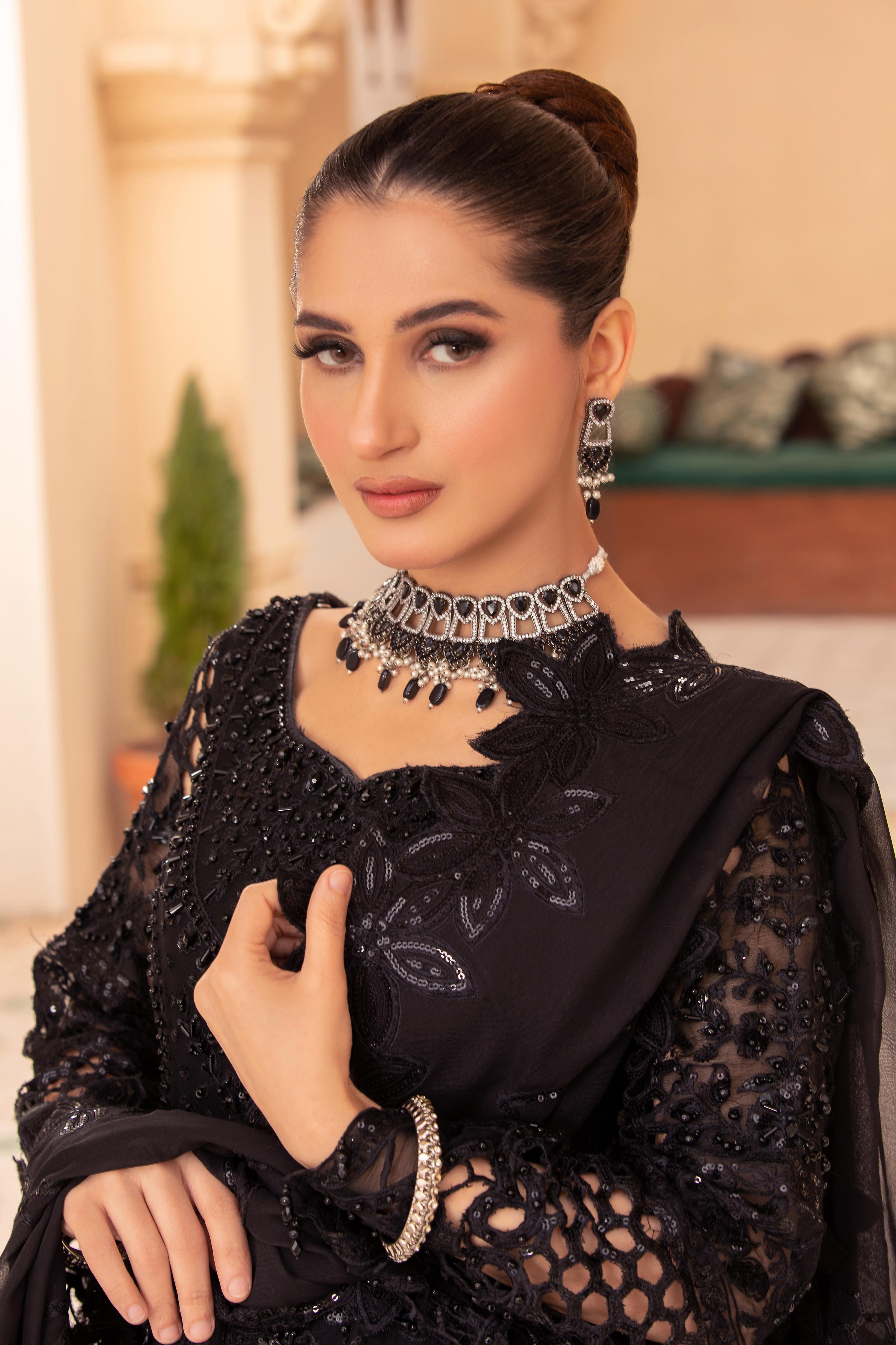 Diara Couture | Tehzeeb Wedding Formals |  BLACK NOIR