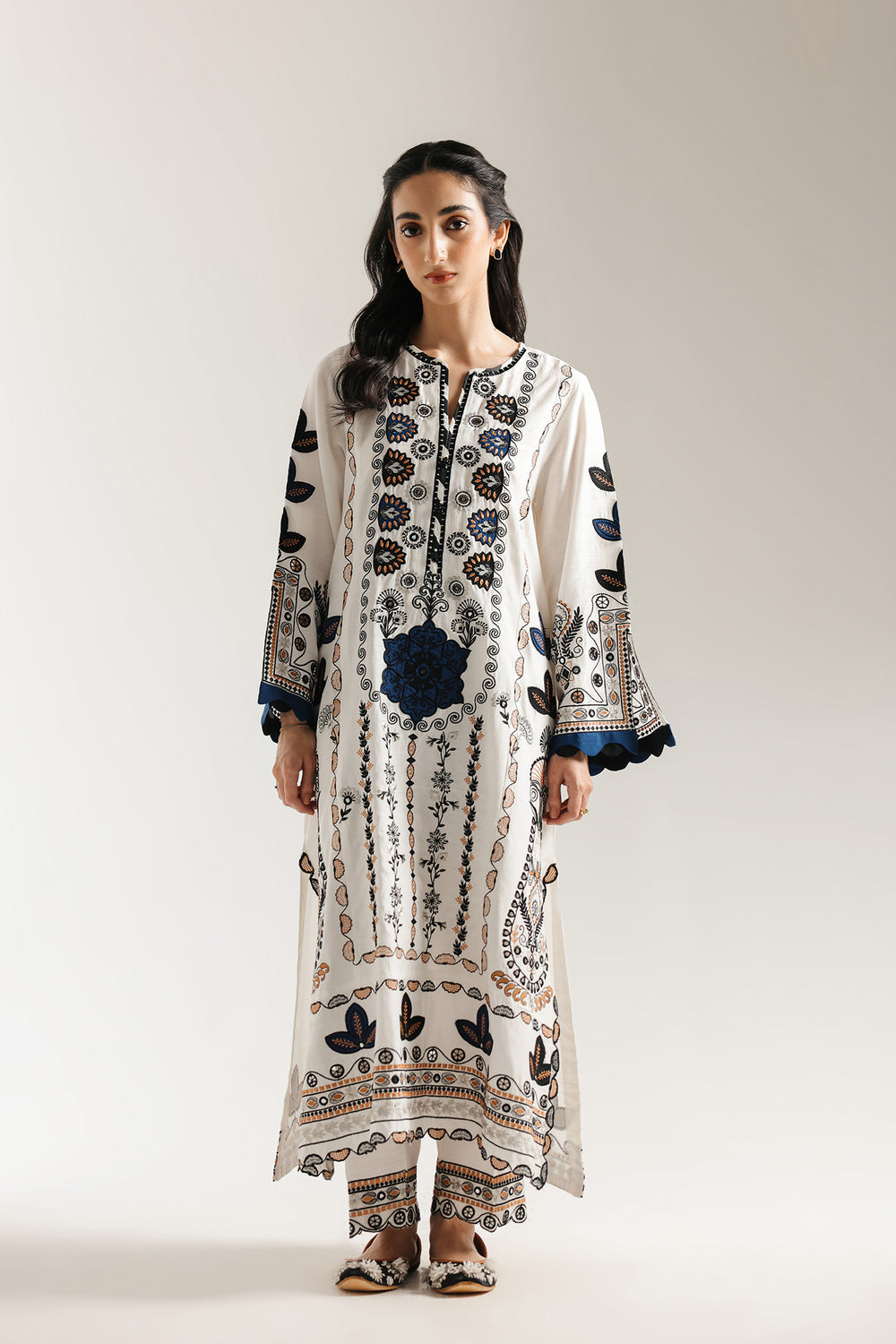 Ethnic | Rozana Collection 25 | Embroidered Dress 10A