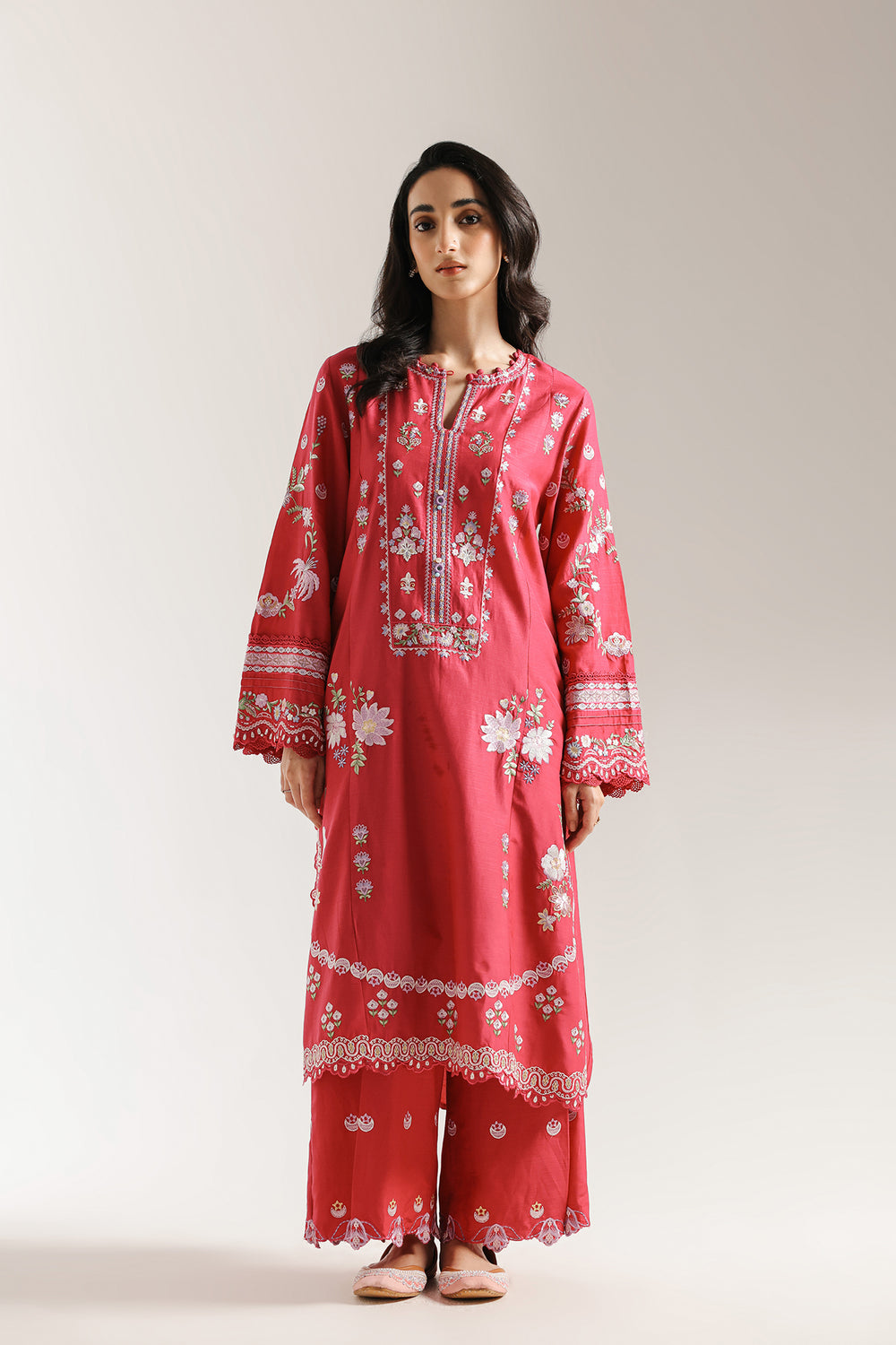 Ethnic | Rozana Collection 25 | Embroidered Dress 08A