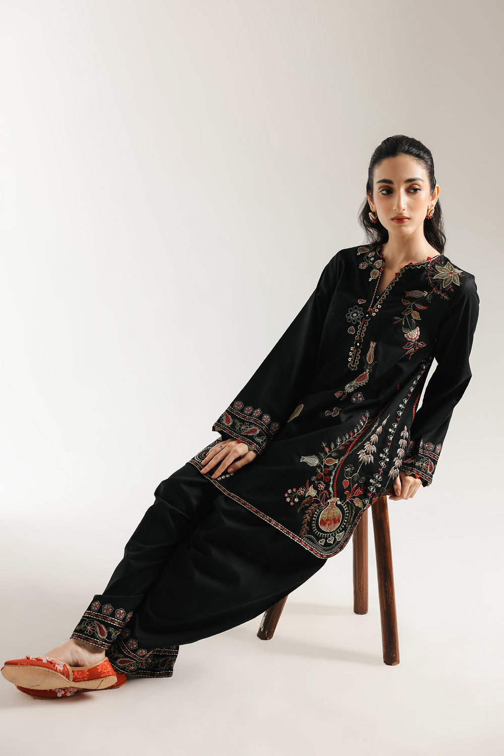 Ethnic | Rozana Collection 25 | Embroidered Dress 07A