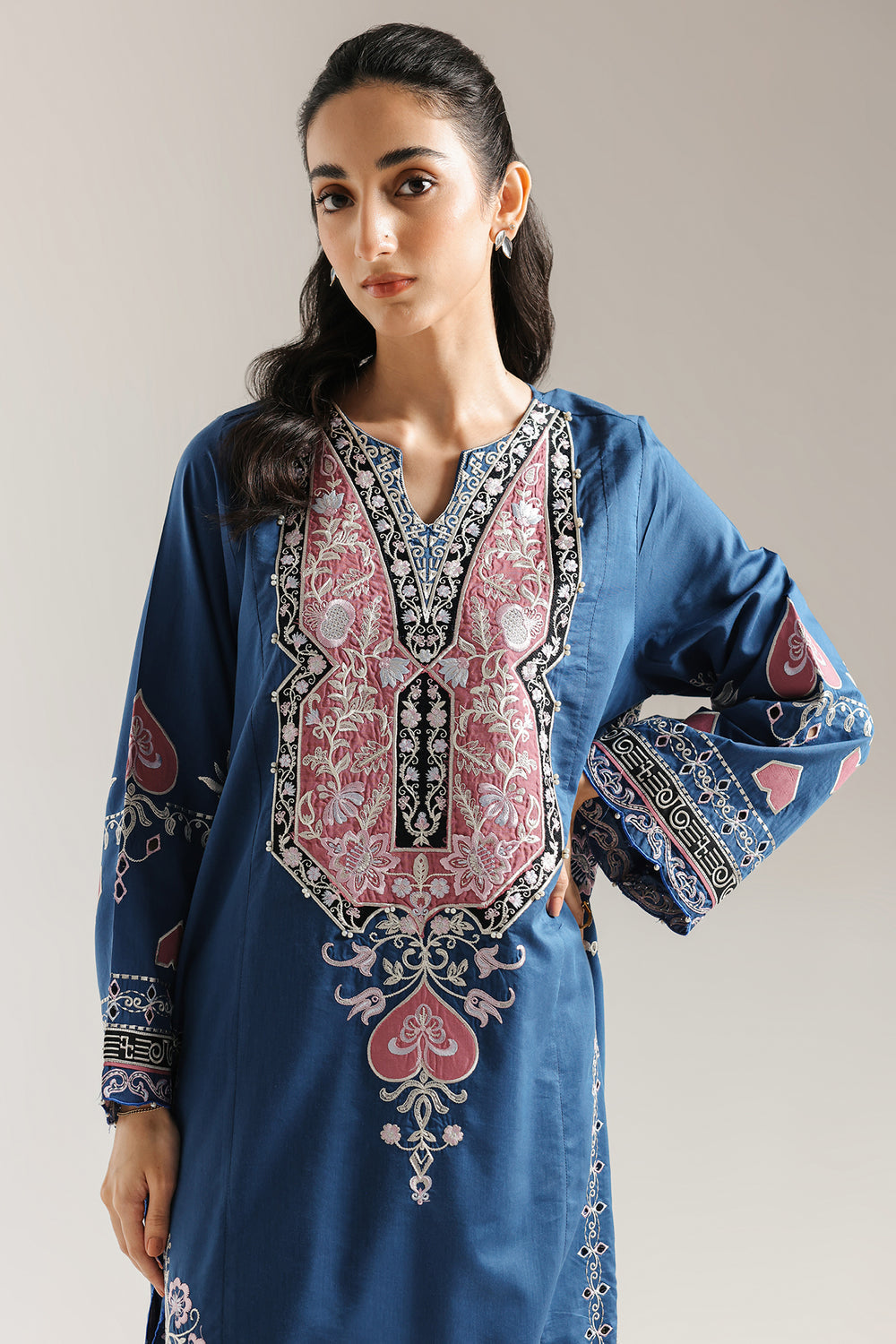 Ethnic | Rozana Collection 25 | Embroidered Dress 03A