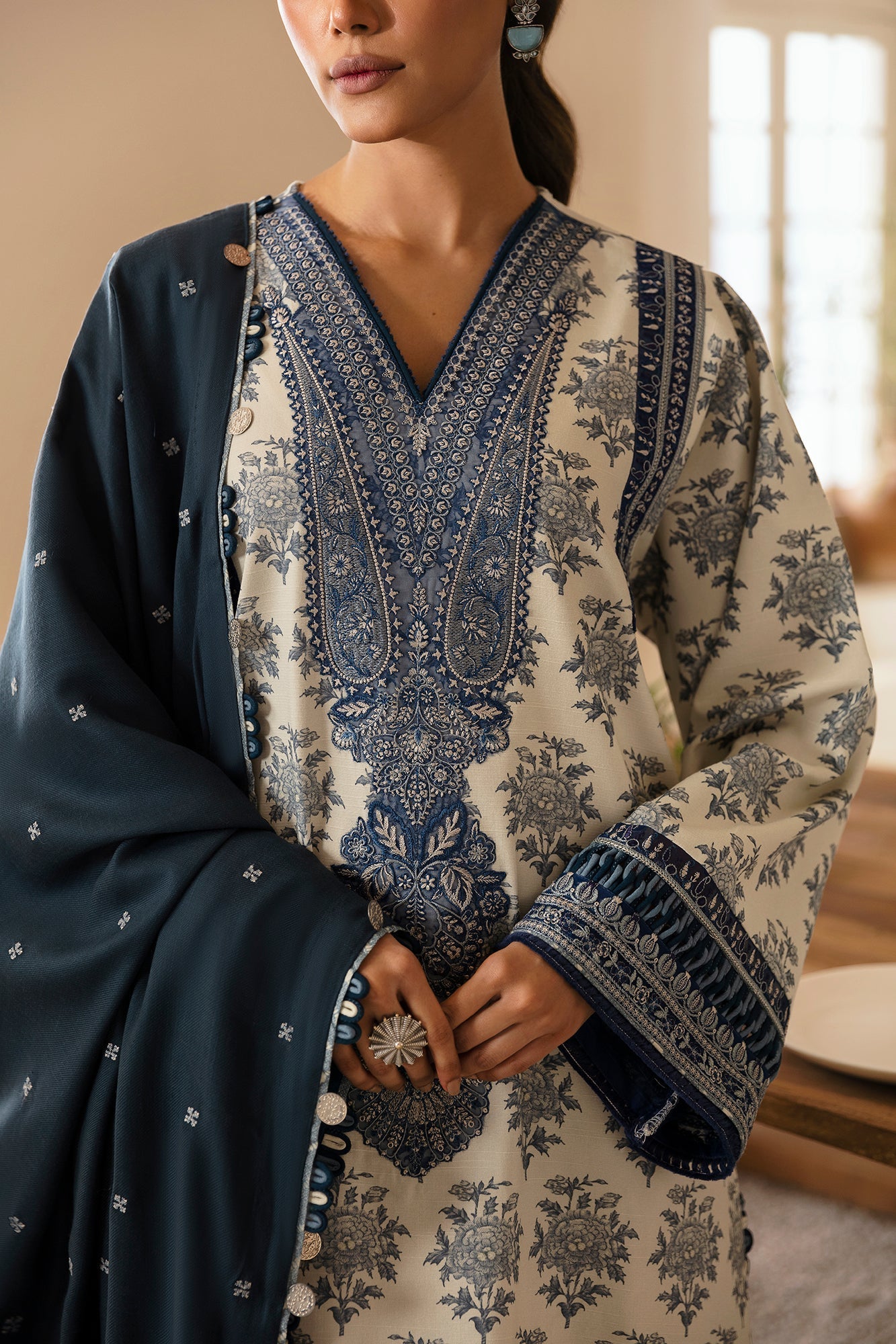 Ethnic | Rozana Winter Collection | ET-08