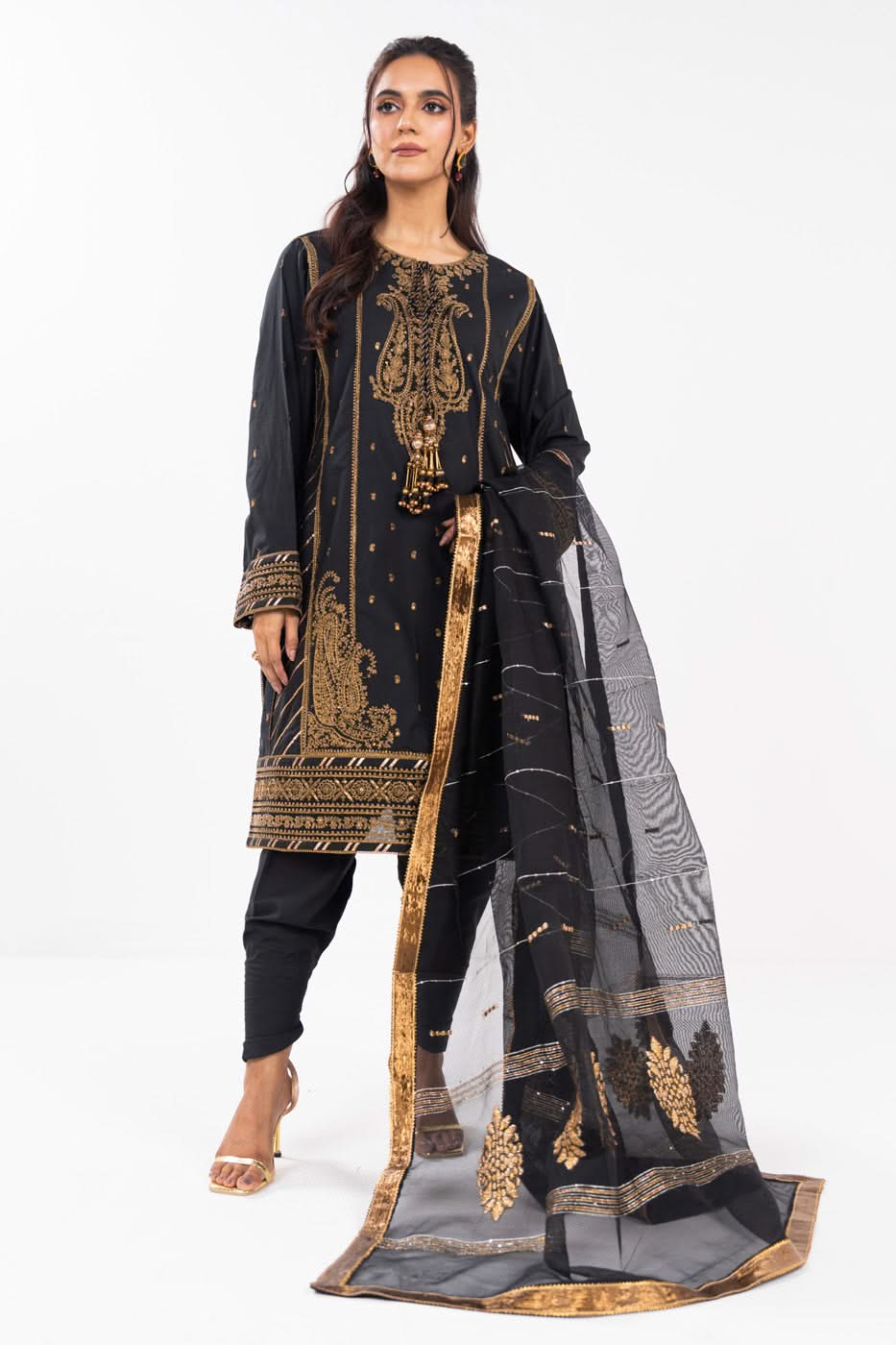 AlKaram | Festive Summer 25 | FC-1A-25-Black