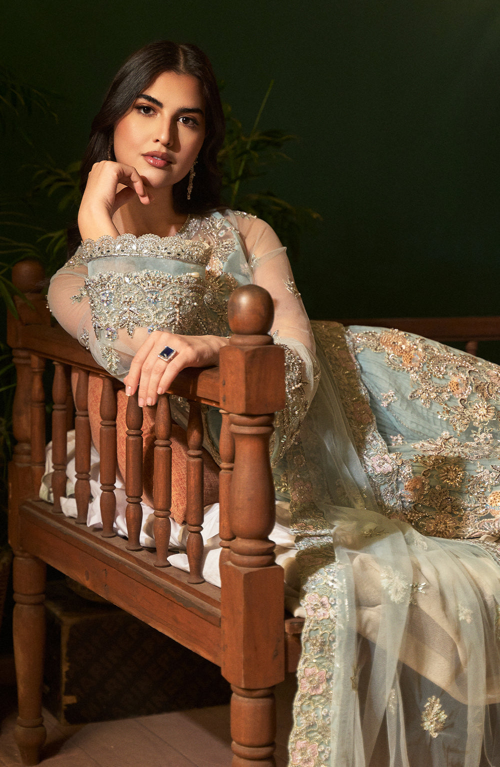 Fabiha Fatima | Reve Royal Luxury Wedding Dresses | AQUAMARINE