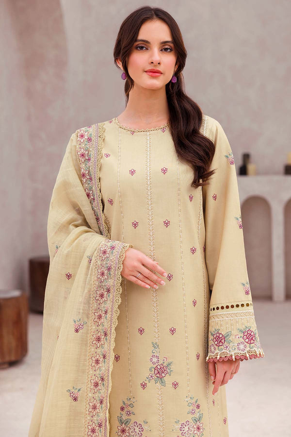 Farasha | Bahaar Embroidered Lawn | Surreal Beige